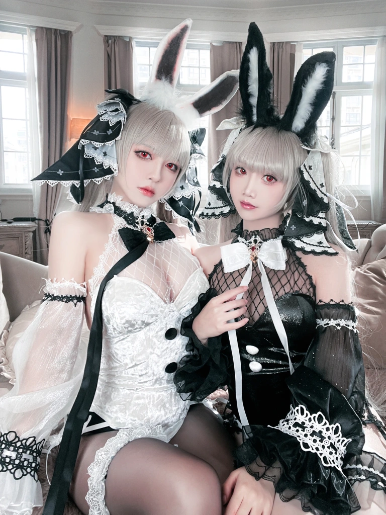 半半子 BANBANKO《可畏兔兔（&面饼仙儿）》主题写真：57张全套美图，含6个视频