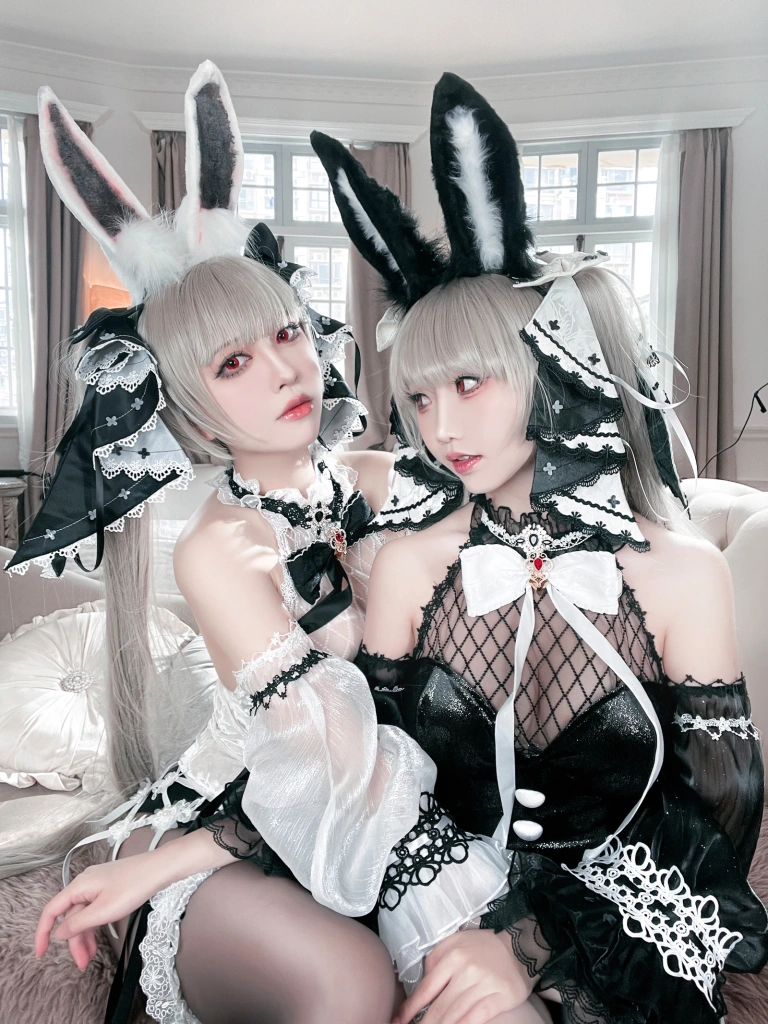 半半子 BANBANKO《可畏兔兔（&面饼仙儿）》主题写真：57张全套美图，含6个视频