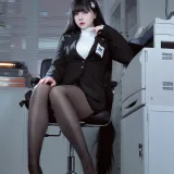 半半子 BANBANKO《蔚蓝档案 调月莉音OL》主题写真：60张全套美图，含8个视频