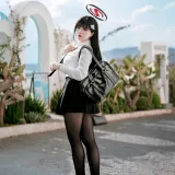 半半子 BANBANKO《蔚蓝档案 调月莉音 Vol.03 制服x競泳》主题写真：64张全套美图，含5个视频