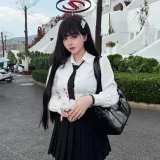 半半子 BANBANKO《蔚蓝档案 调月莉音 Vol.03 制服x競泳》主题写真：64张全套美图，含5个视频
