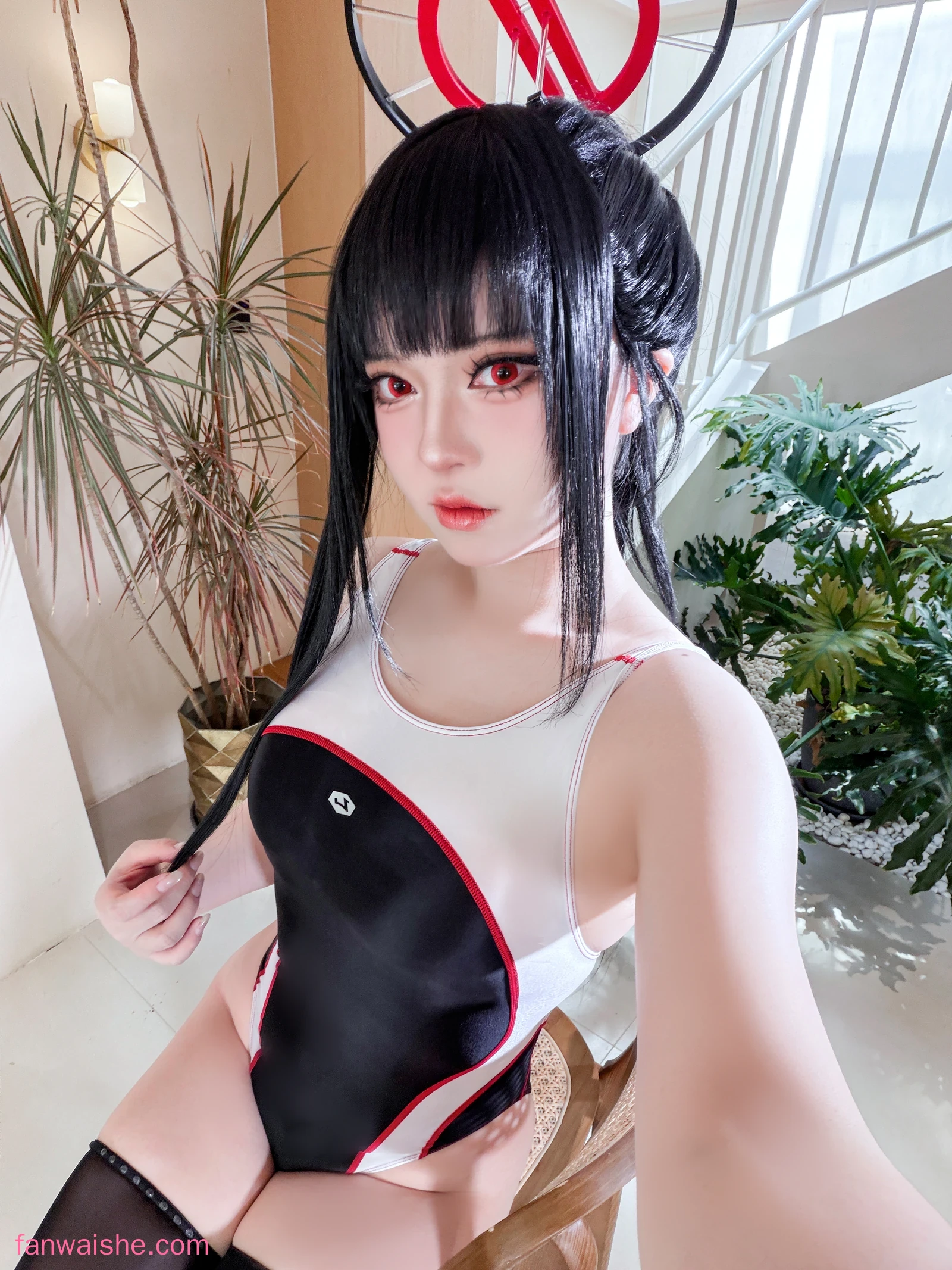 半半子 BANBANKO 半半子 BANBANKO NO.091 - 蔚蓝档案 调月莉音 Vol.03 制服x競泳