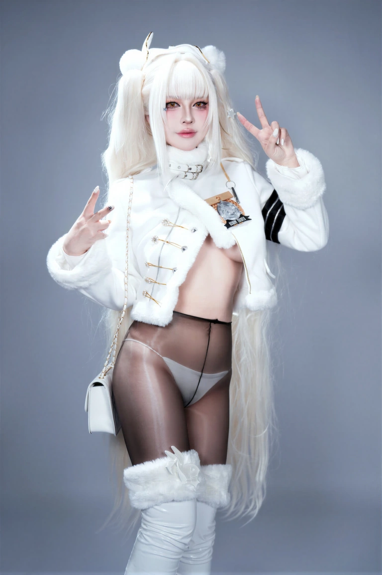 半半子 BANBANKO《Nikke胜利女神 布兰儿 幸运特快车》主题写真：50张全套美图，含2个视频