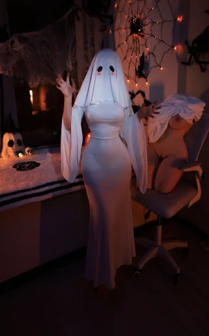 Bangni邦尼《幽灵娘》主题写真：87张全套美图，含8个视频