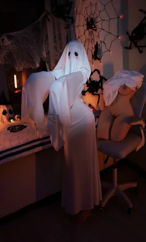 Bangni邦尼《幽灵娘》主题写真：87张全套美图，含8个视频