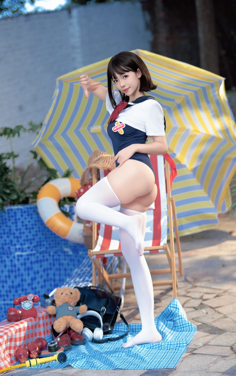 Bangni邦尼《反差JK泳装》主题写真：97张全套美图，含7个视频