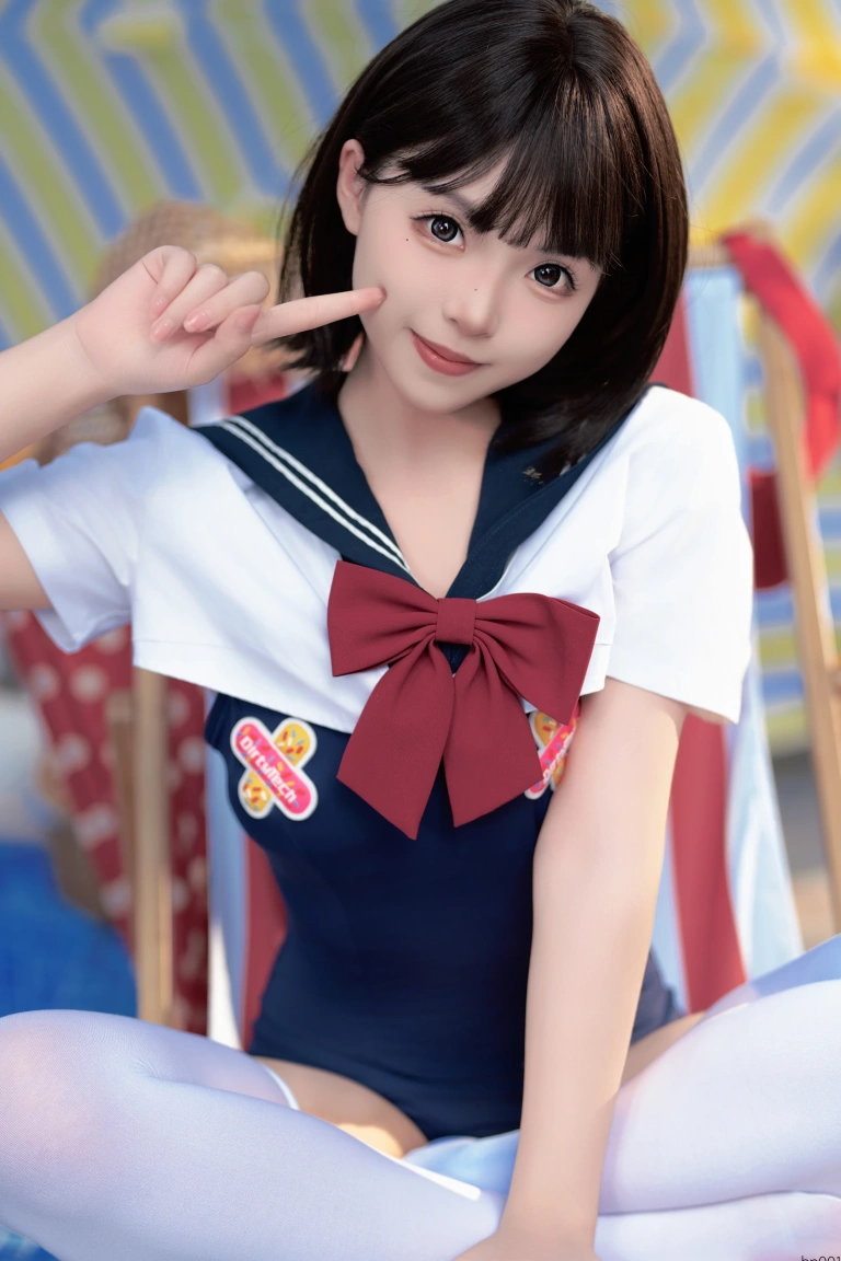 Bangni邦尼《反差JK泳装》主题写真：97张全套美图，含7个视频