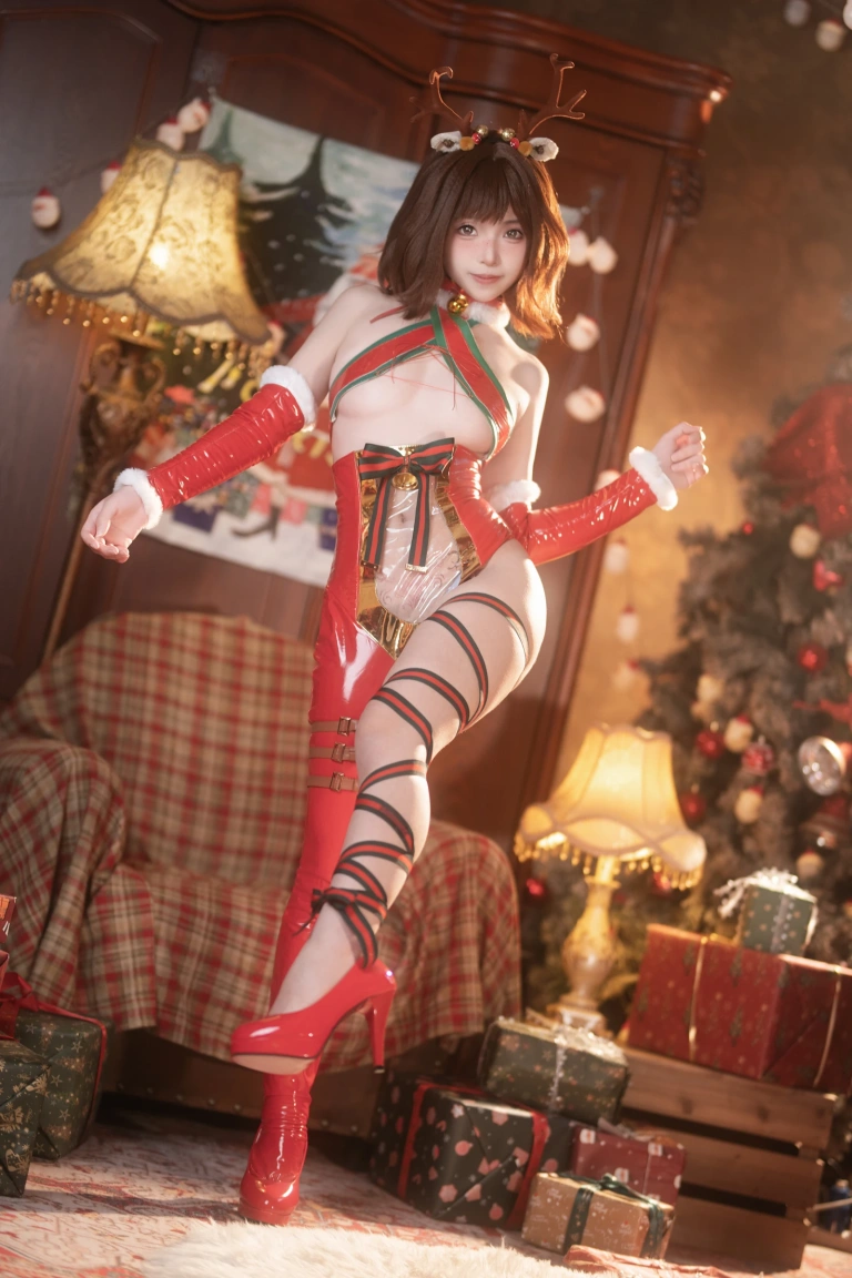 Bangni邦尼《圣诞小鹿》主题写真：91张全套美图