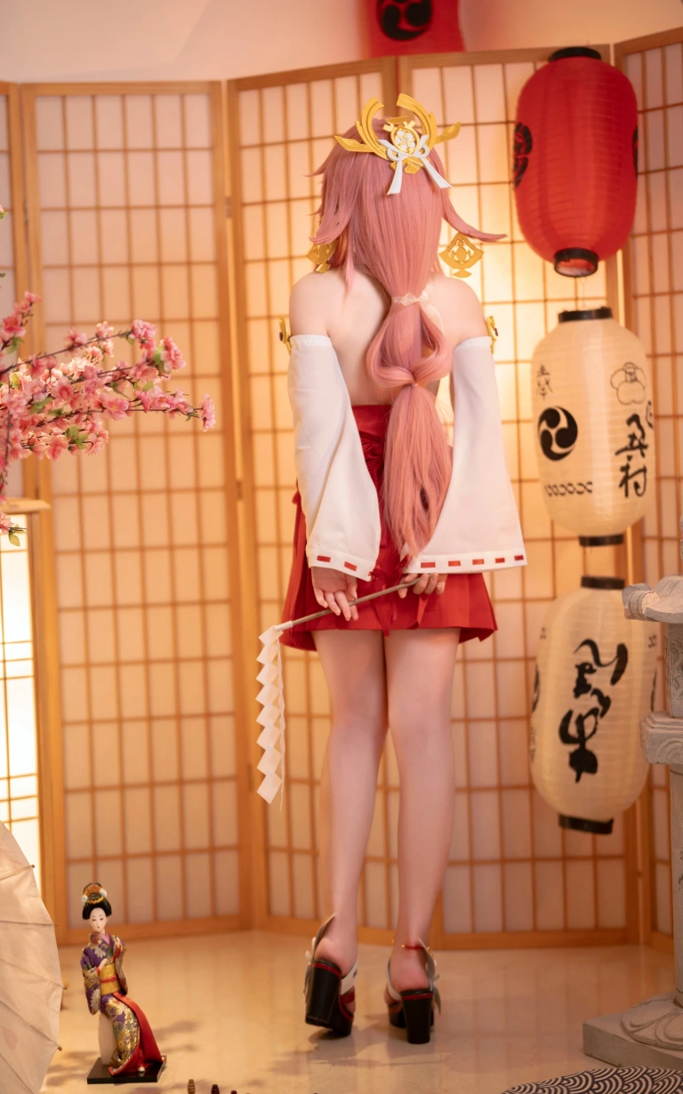 Bangni邦尼《八重神子》主题写真：99张全套美图