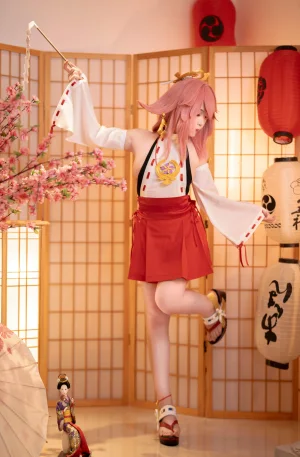 Bangni邦尼《八重神子》主题写真：99张全套美图