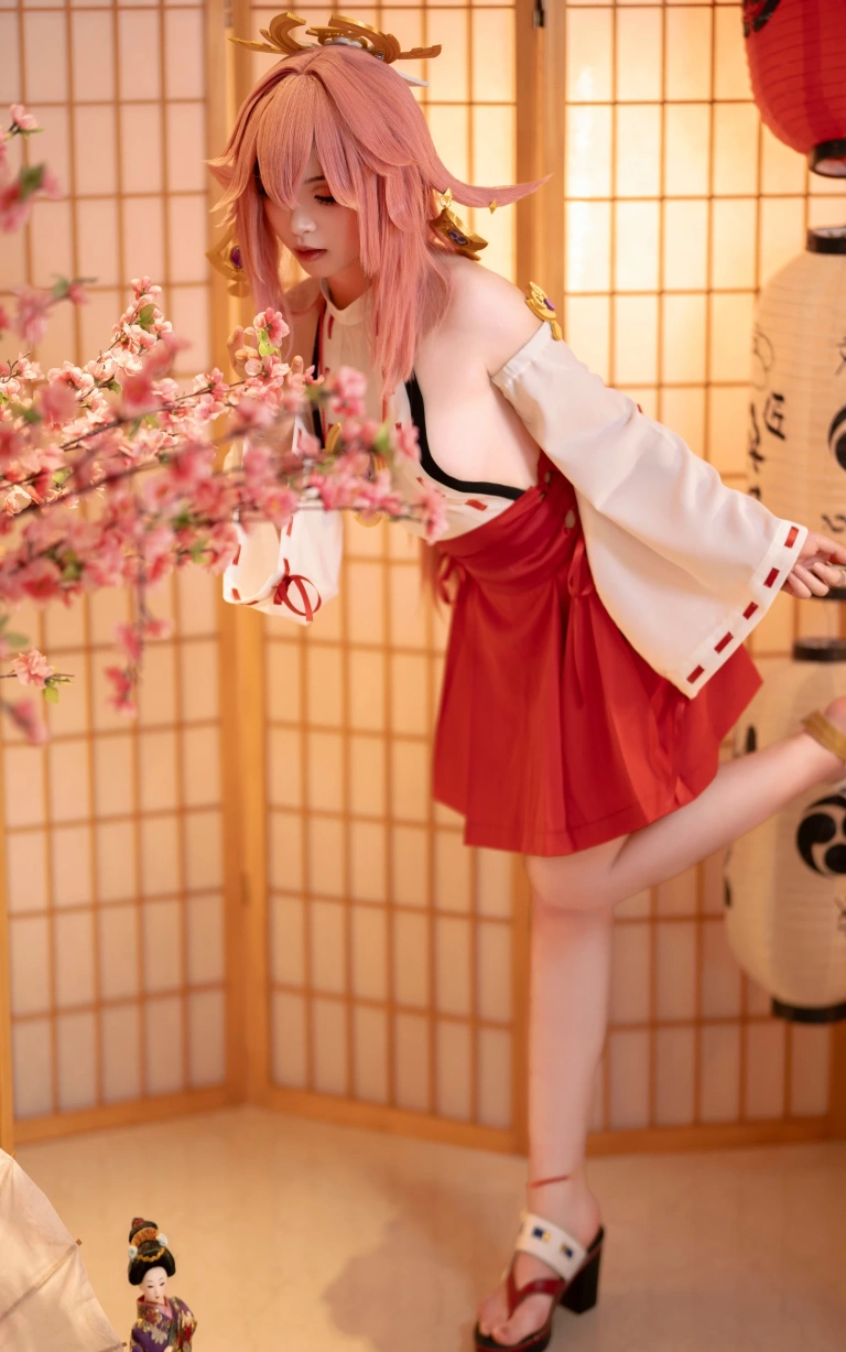 Bangni邦尼《八重神子》主题写真：99张全套美图