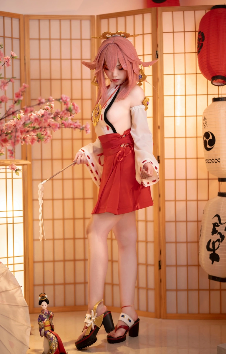 Bangni邦尼《八重神子》主题写真：99张全套美图