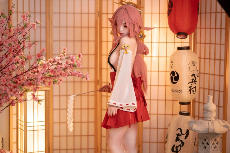 Bangni邦尼《八重神子》主题写真：99张全套美图