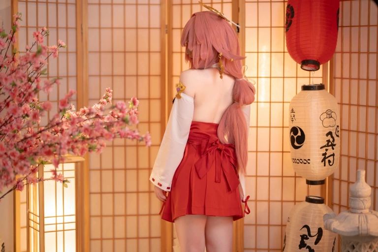 Bangni邦尼《八重神子》主题写真：99张全套美图