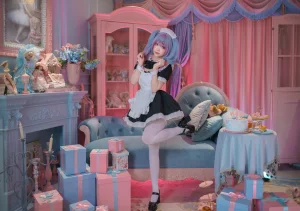 Bangni邦尼《初音未来·兔子洞女仆》主题写真：82张全套美图