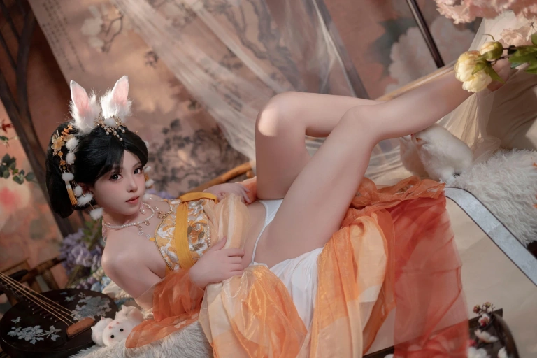 Bangni邦尼《中秋节玉兔》主题写真：88张全套美图，含7个视频