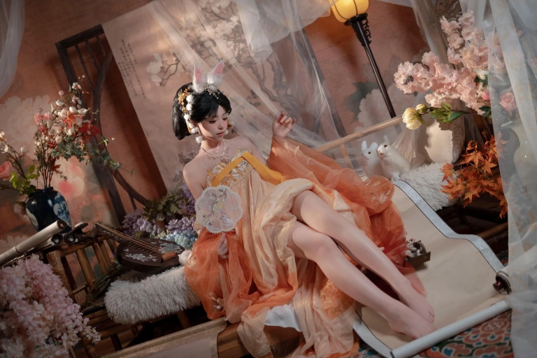 Bangni邦尼《中秋节玉兔》主题写真：88张全套美图，含7个视频