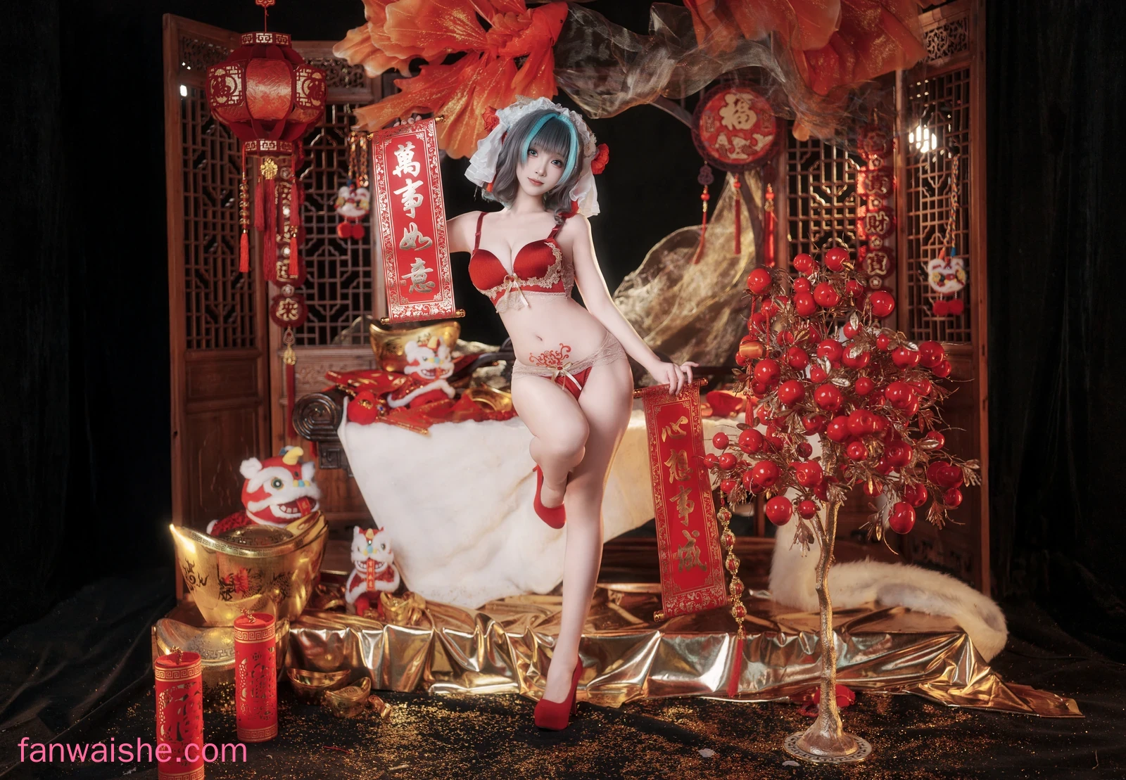 Bangni邦尼 Bangni邦尼 NO.071 - 碧蓝航线 柴郡新春旗袍