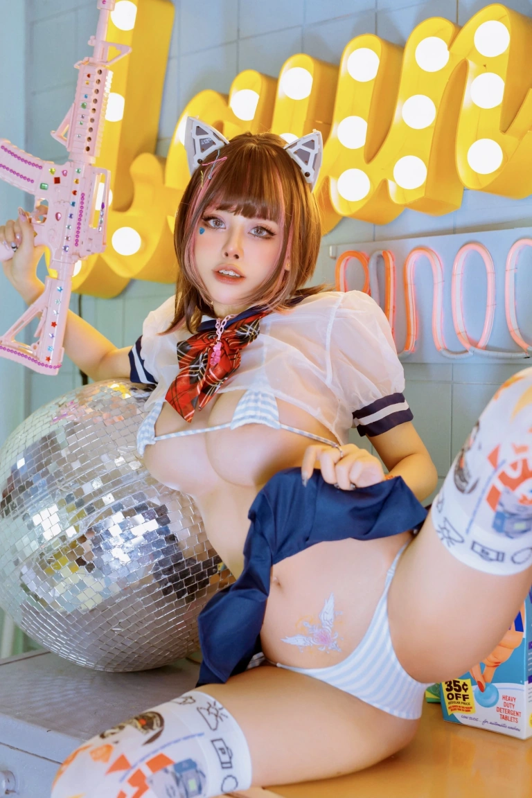 Byoru《Byoru JK Neko HD》主题写真：52张全套美图，含7个视频
