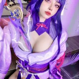 Byoru《Raiden Shogun》主题写真：72张全套美图，含4个视频