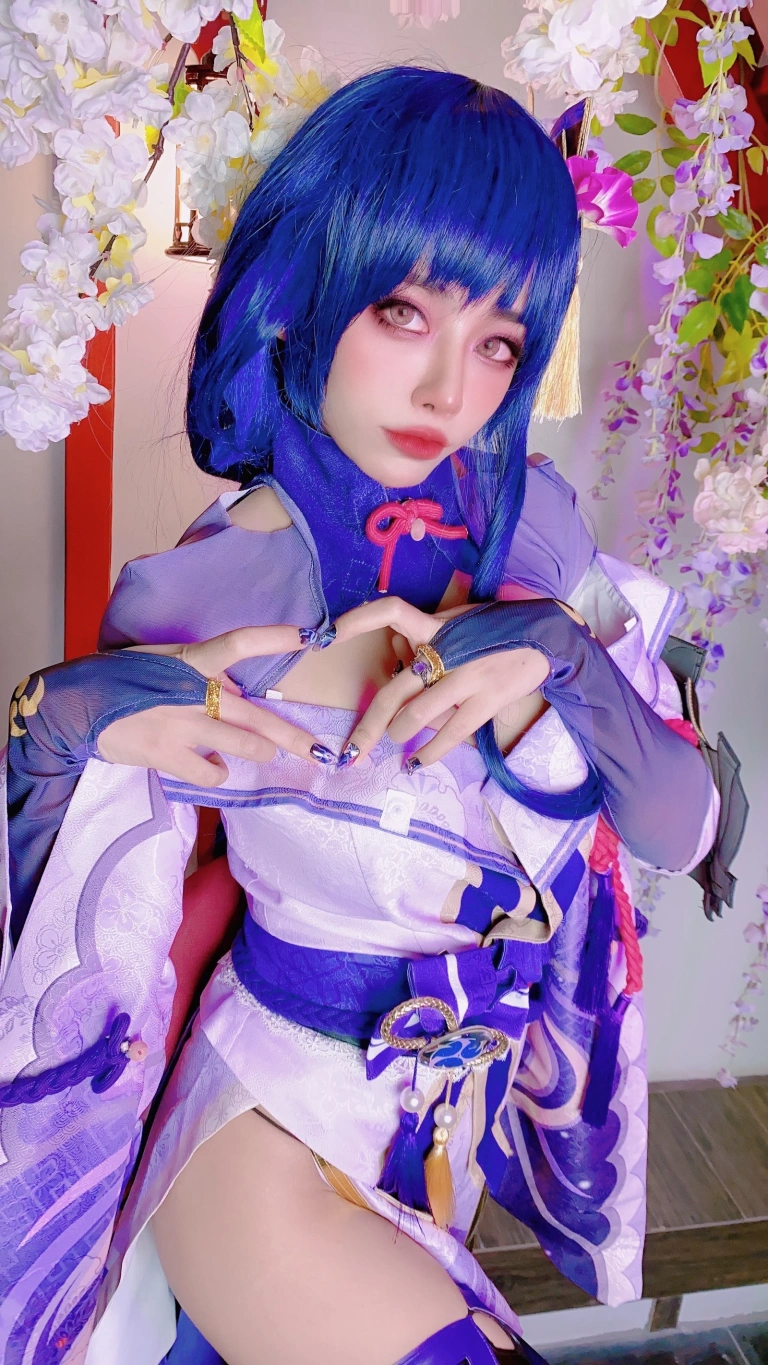 Byoru《Raiden Shogun》主题写真：72张全套美图，含4个视频