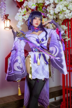 Byoru《Raiden Shogun》主题写真：72张全套美图，含4个视频