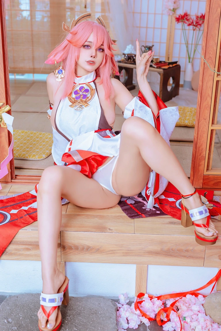 Byoru《Yae Miko x Raiden Shogun》主题写真：95张全套美图