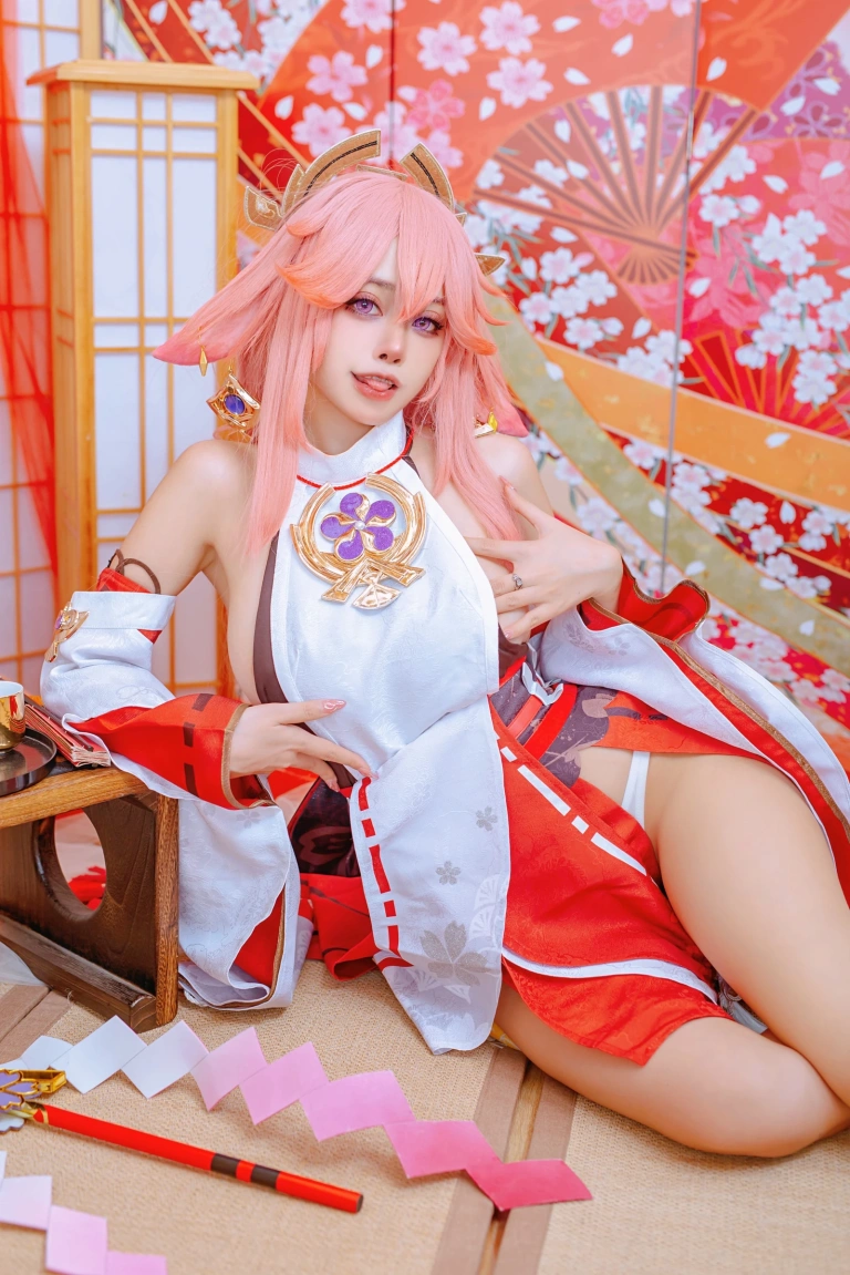 Byoru《Yae Miko x Raiden Shogun》主题写真：95张全套美图