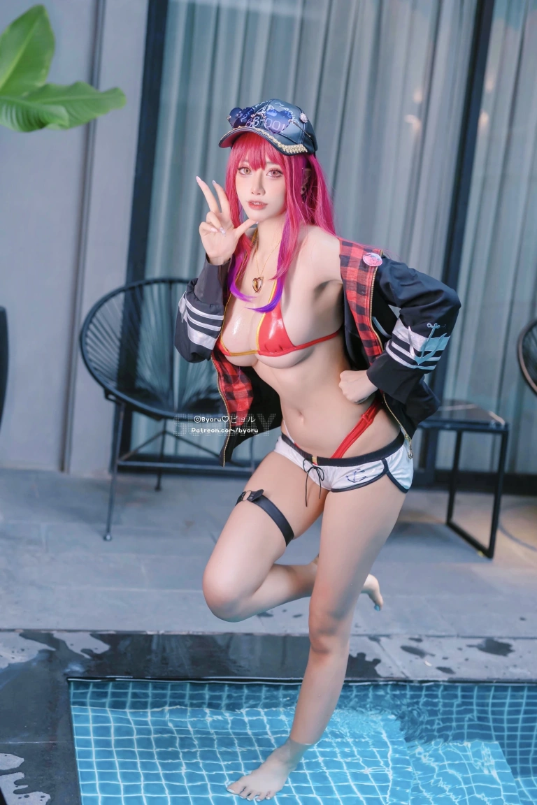 Byoru《Houshou Marine Hololive Summer》主题写真：28张全套美图