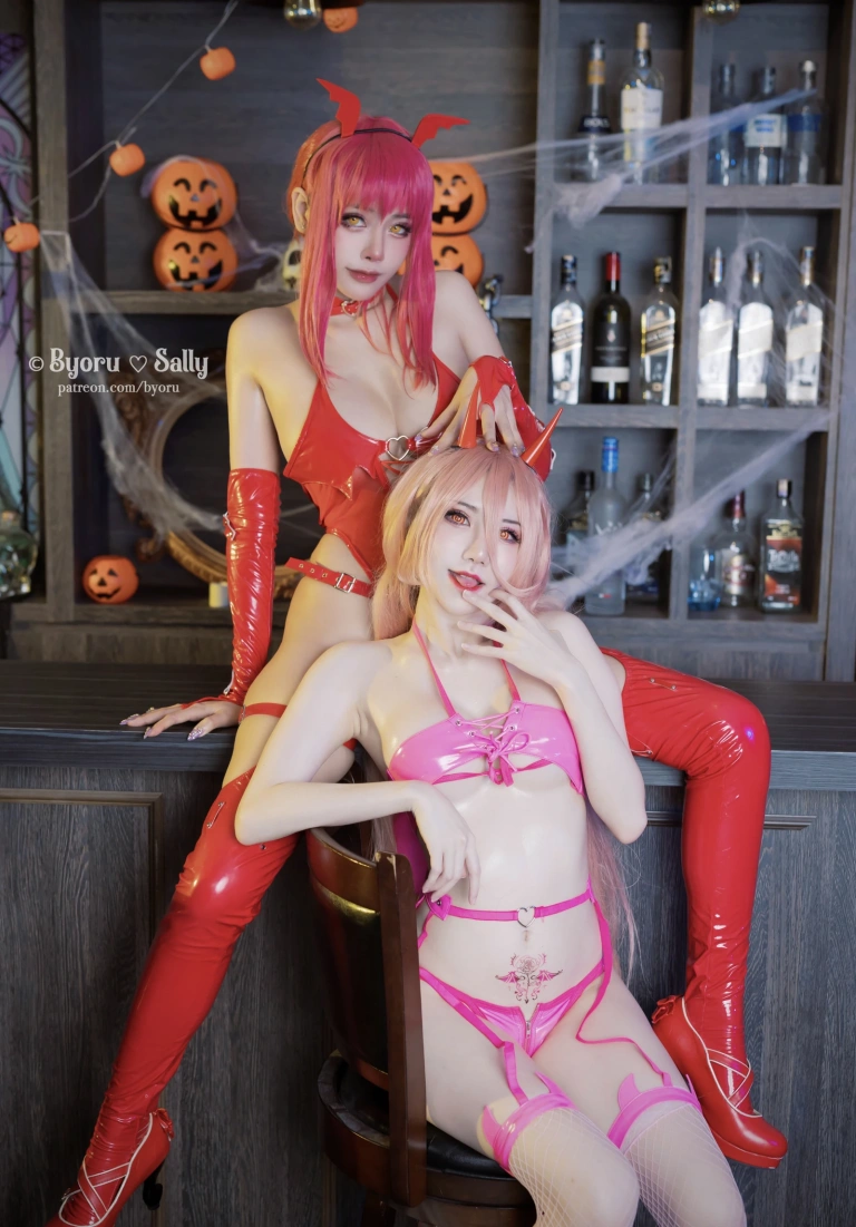 Byoru《Makima x Power（&Sally）》主题写真：25张全套美图