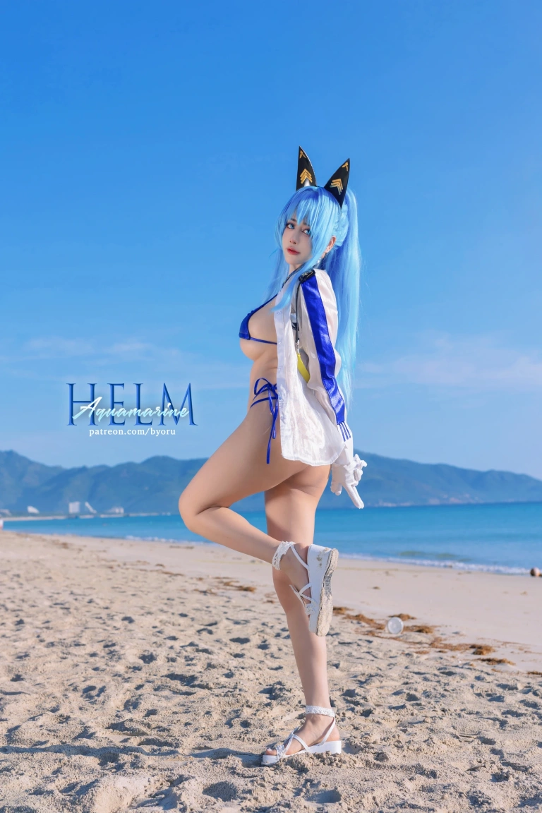 Byoru《Helm Aquamarine（NIKKE）Full Set》主题写真：58张全套美图，含11个视频