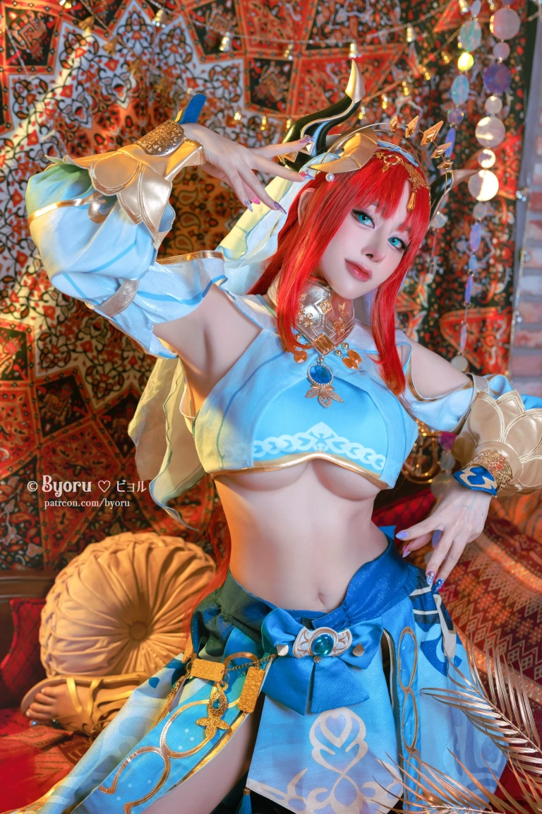 Byoru《Genshin Impact Nilou》主题写真：61张全套美图，含11个视频