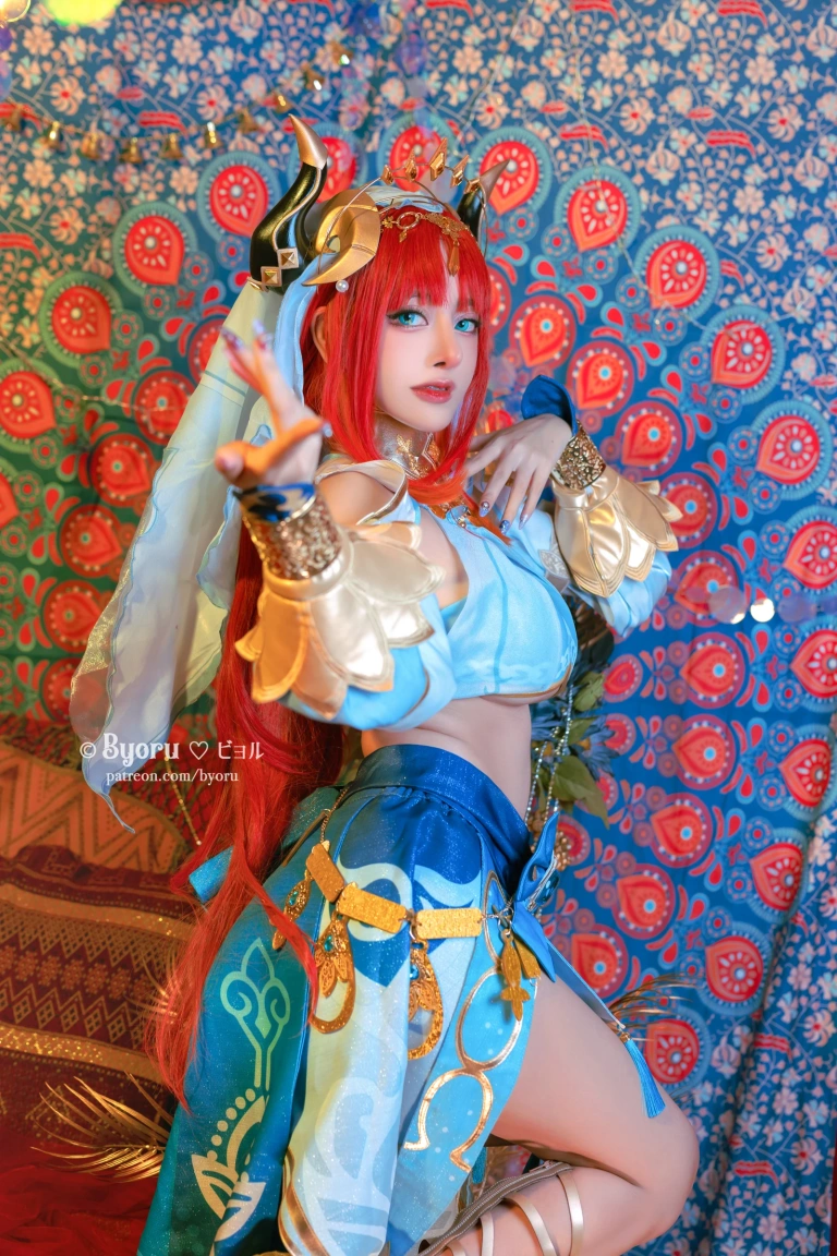 Byoru《Genshin Impact Nilou》主题写真：61张全套美图，含11个视频