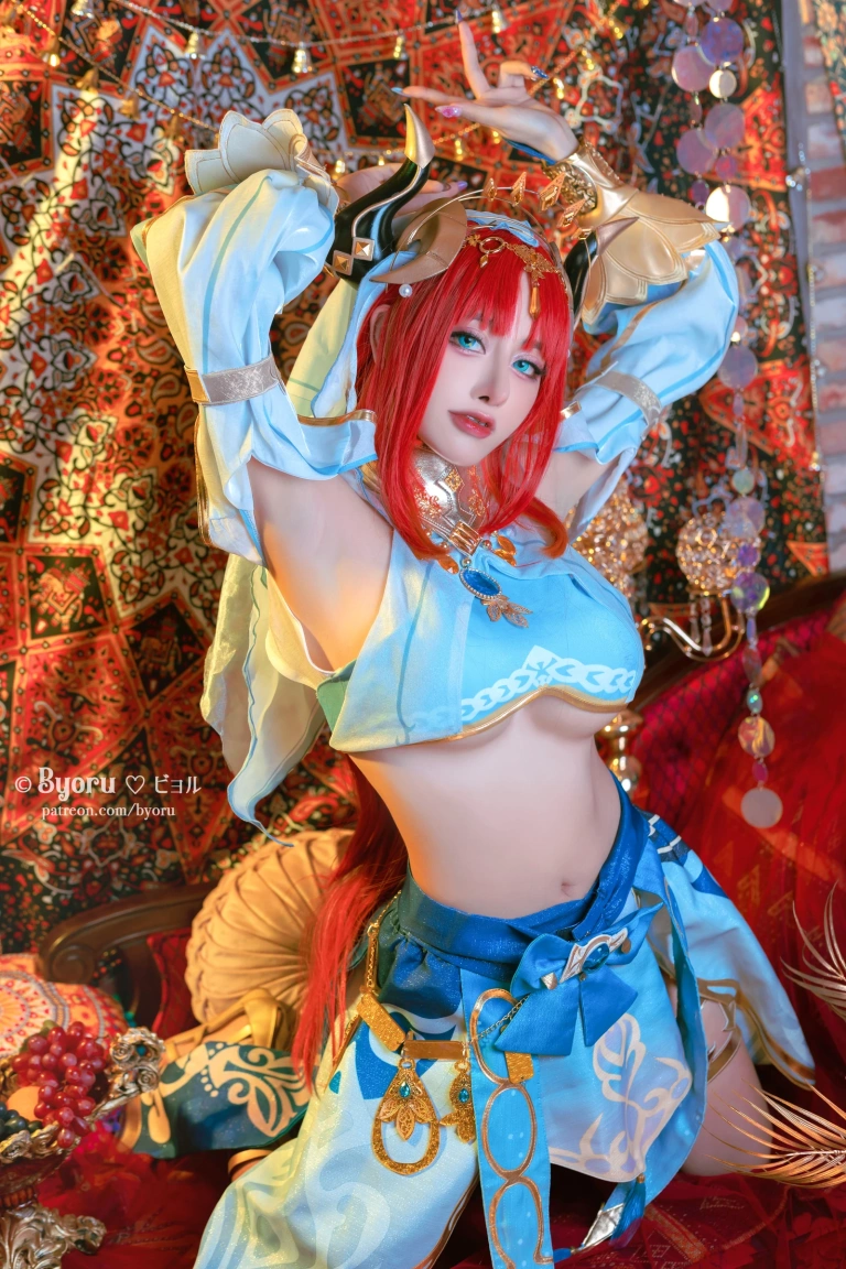 Byoru《Genshin Impact Nilou》主题写真：61张全套美图，含11个视频