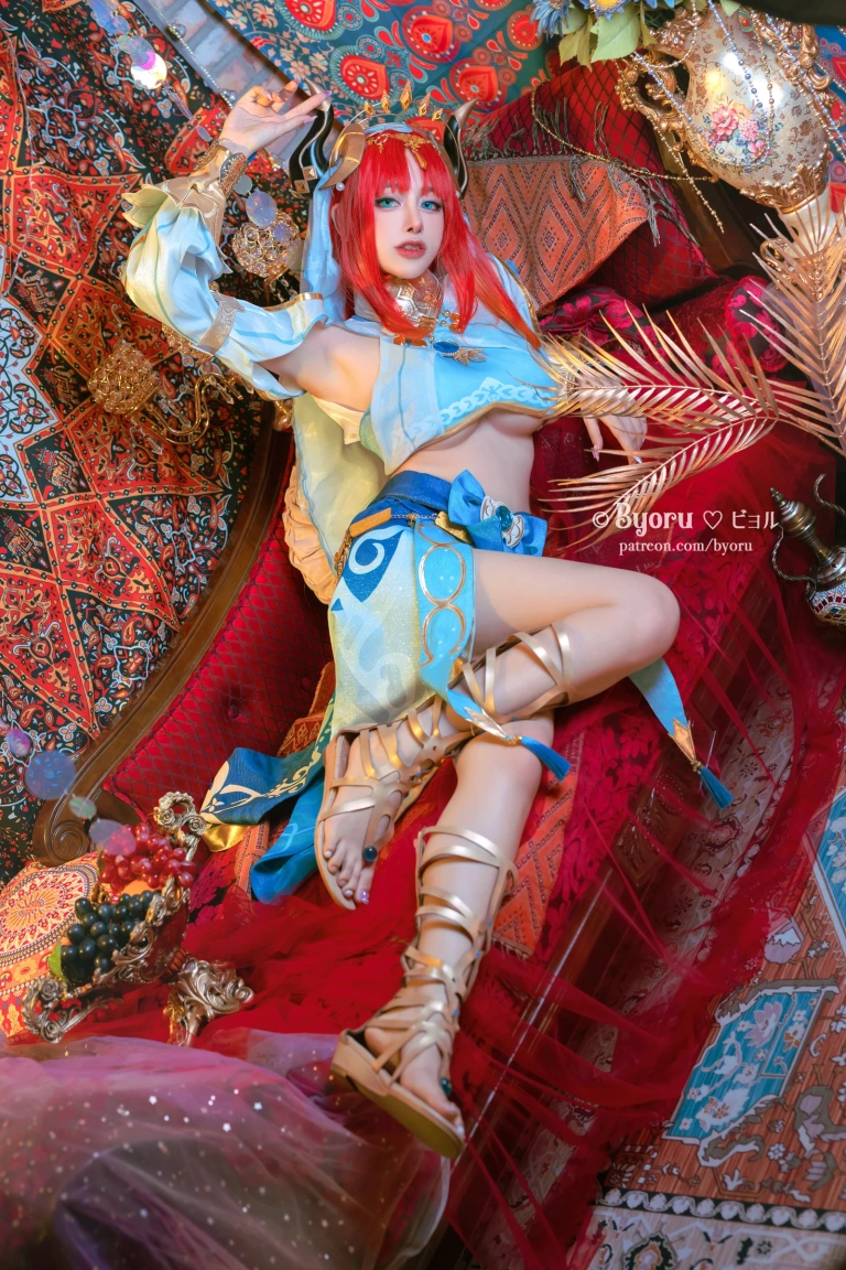 Byoru《Genshin Impact Nilou》主题写真：61张全套美图，含11个视频