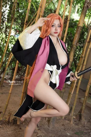 Byoru《Rangiku ✧BLEACH✧》主题写真：57张全套美图，含7个视频