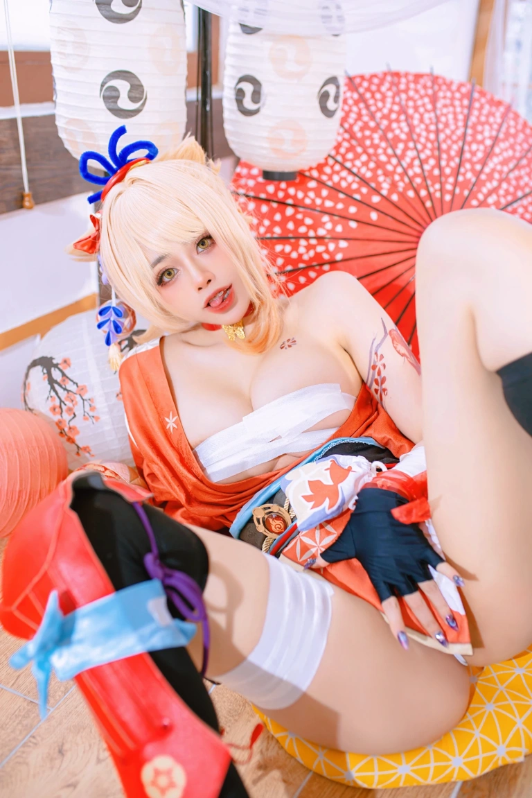 Byoru《Yoimiya Genshin Impact》主题写真：58张全套美图，含2个视频