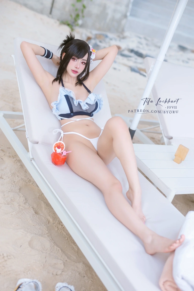 Byoru《Tifa FF7r bikini》主题写真：65张全套美图，含15个视频