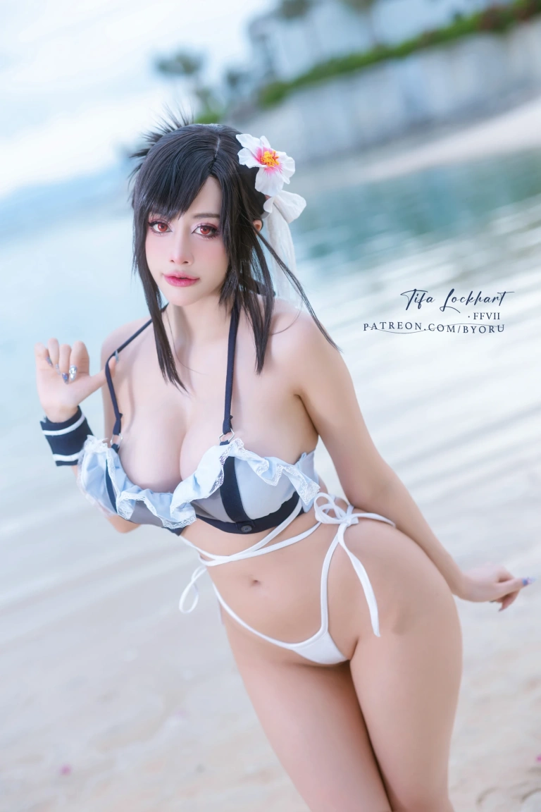 Byoru《Tifa FF7r bikini》主题写真：65张全套美图，含15个视频