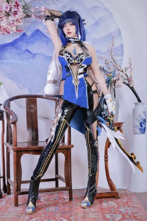 Byoru《Yelan Genshin Impact》主题写真：80张全套美图，含9个视频