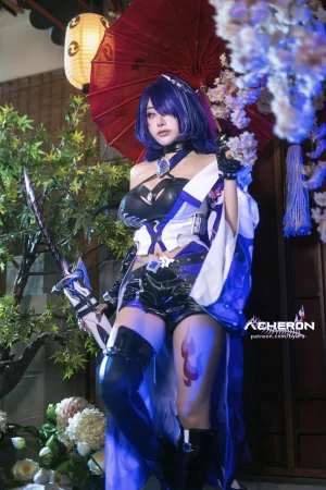 Byoru《Honkai Star Rail Acheron》主题写真：57张全套美图，含11个视频