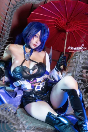 Byoru《Honkai Star Rail Acheron》主题写真：57张全套美图，含11个视频