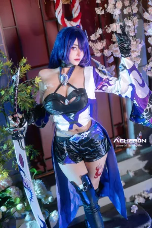 Byoru《Honkai Star Rail Acheron》主题写真：57张全套美图，含11个视频