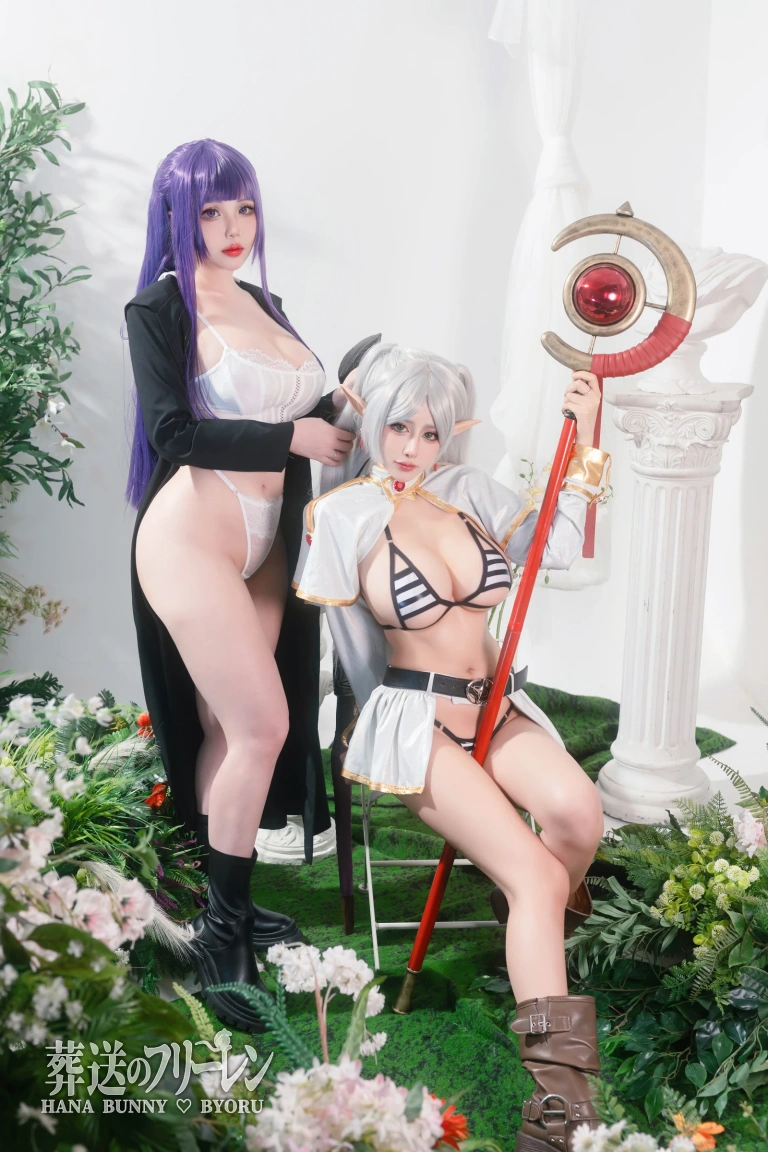 Byoru《Fern and Frieren Sousou no Frieren（& Hana Bunny）》主题写真：24张全套美图