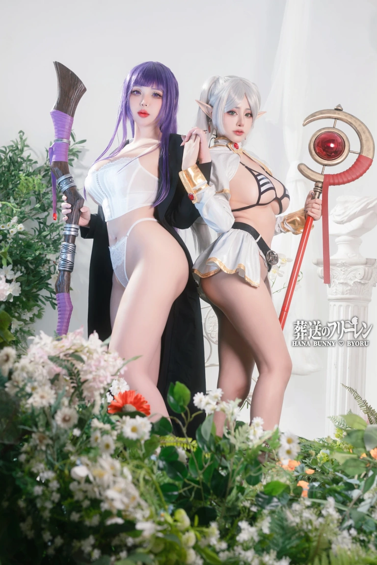 Byoru《Fern and Frieren Sousou no Frieren（& Hana Bunny）》主题写真：24张全套美图