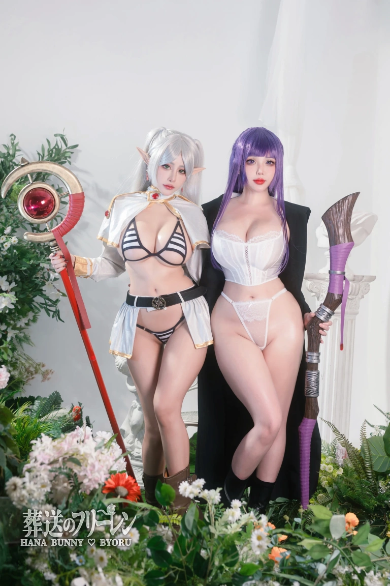 Byoru《Fern and Frieren Sousou no Frieren（& Hana Bunny）》主题写真：24张全套美图