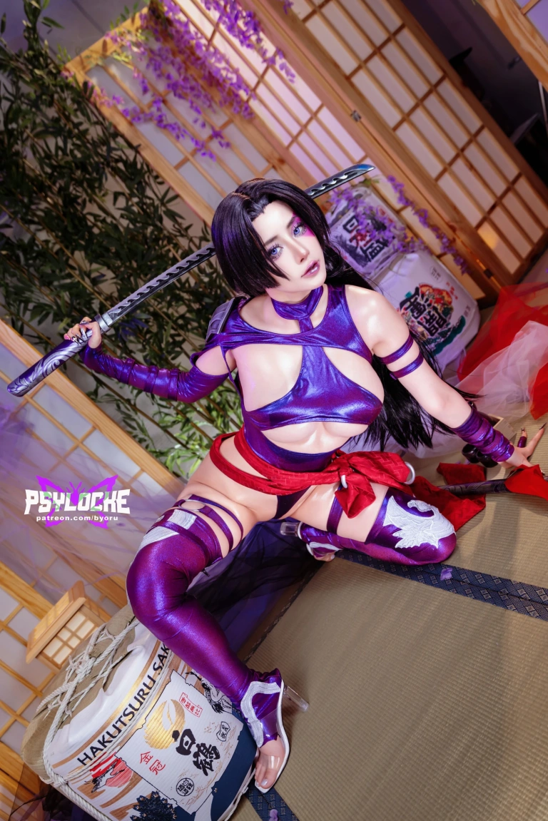 Byoru《Psylocke – Marvel Rivals》主题写真：67张全套美图，含28个视频