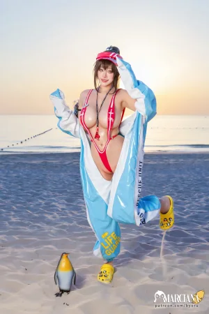 Byoru《NIKKE Marciana Marine Study》主题写真：69张全套美图，含23个视频
