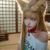 CatDemon喵崽《001 – 我家貓貓是可愛的女孩子-黃豆粉 [110P-3.33GB]》主题写真：110张全套美图