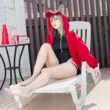 切切celia《明日方舟 红》主题写真：28张全套美图，含1个视频